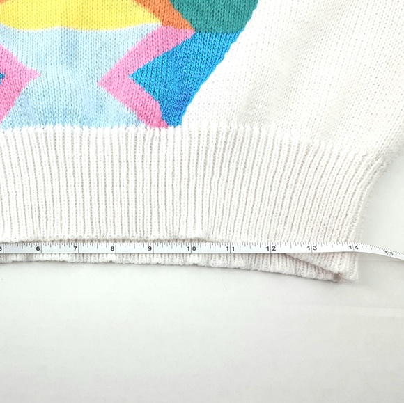 VTG L.A. LADY Tribal Sweater Vest Multi Color - Picture 8 of 8